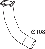 Dinex Uitlaatpijp 64143