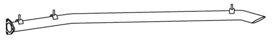 Dinex Uitlaatpijp 64282