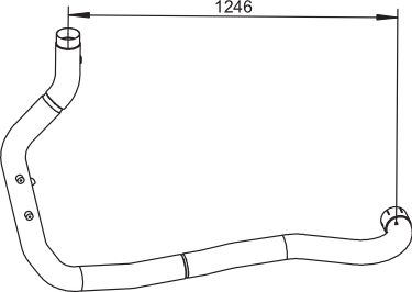 Dinex Uitlaatpijp 64521