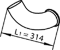 Dinex Uitlaatpijp 64529