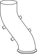 Dinex Uitlaatpijp 64542