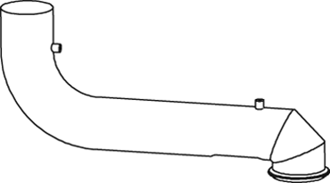 Dinex Uitlaatpijp 64564