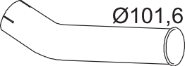 Dinex Uitlaatpijp 64607