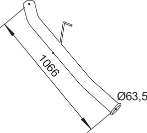 Dinex Uitlaatpijp 64621