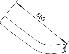 Dinex Uitlaatpijp 64638