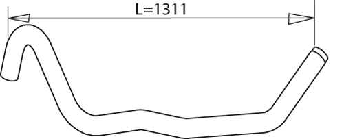 Dinex Uitlaatpijp 64750
