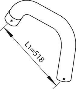 Dinex Uitlaatpijp 64763