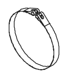 Dinex Uitlaatklem 64848