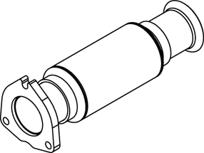 Dinex Uitlaatpijp 66145