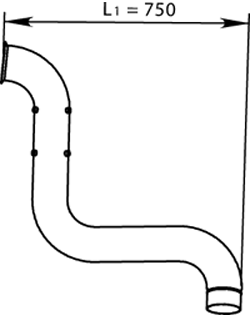 Dinex Uitlaatpijp 66213