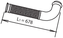 Dinex Uitlaatpijp 66220