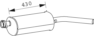 Dinex Achterdemper 66372