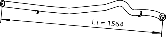 Dinex Uitlaatpijp 66508