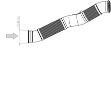 Dinex Uitlaatpijp 67200
