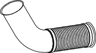 Dinex Uitlaatpijp 68038