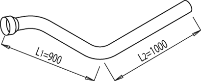 Dinex Uitlaatpijp 68155