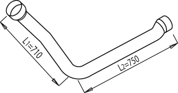 Dinex Uitlaatpijp 68164