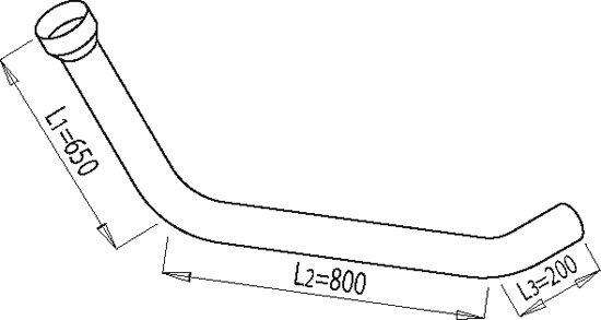 Dinex Uitlaatpijp 68165