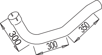 Dinex Uitlaatpijp 68177