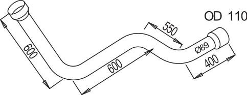 Dinex Uitlaatpijp 68183