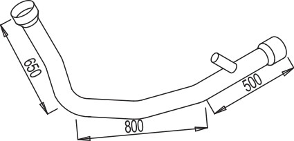 Dinex Uitlaatpijp 68198