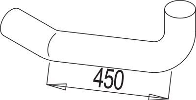 Dinex Uitlaatpijp 68222