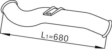 Dinex Uitlaatpijp 68238