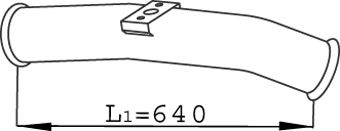 Dinex Uitlaatpijp 68264