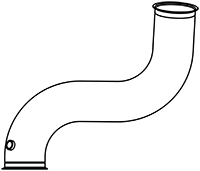 Dinex Uitlaatpijp 68525