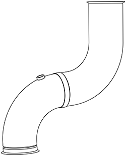 Dinex Uitlaatpijp 68526