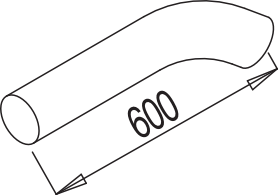 Dinex Uitlaatpijp 68600