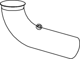 Dinex Uitlaatpijp 68628