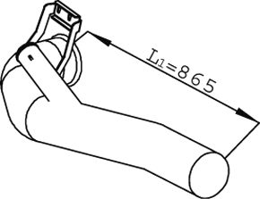 Dinex Uitlaatpijp 68762