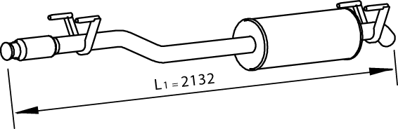 Dinex Middendemper 74307