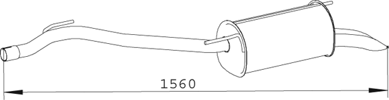 Dinex Achterdemper 74330