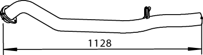 Dinex Uitlaatpijp 74514