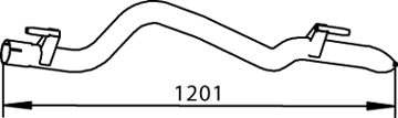 Dinex Uitlaatpijp 74517