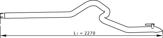 Dinex Uitlaatpijp 74624