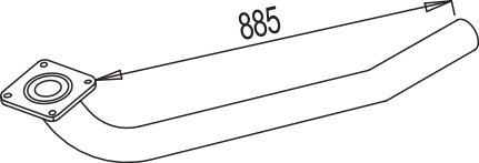 Dinex Uitlaatpijp 80189