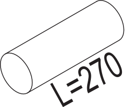 Dinex Uitlaatpijp 80190