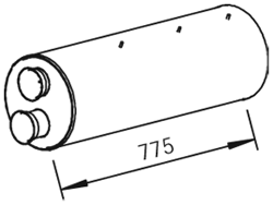 Dinex Middendemper 80448