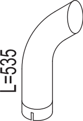 Dinex Uitlaatpijp 80664