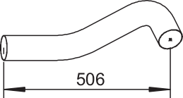 Dinex Uitlaatpijp 80735