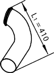 Dinex Uitlaatpijp 80766