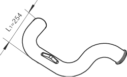 Dinex Uitlaatpijp 80772