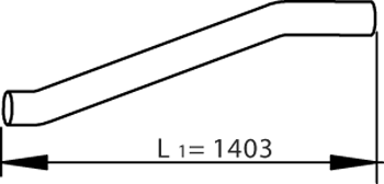 Dinex Uitlaatpijp 81680