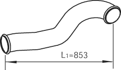Dinex Uitlaatpijp 81717