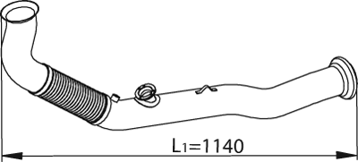 Dinex Uitlaatpijp 82224