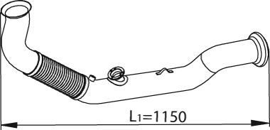 Dinex Uitlaatpijp 82227