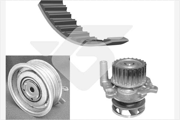 Hutchinson Distributieriem kit inclusief waterpomp KH 125WP51